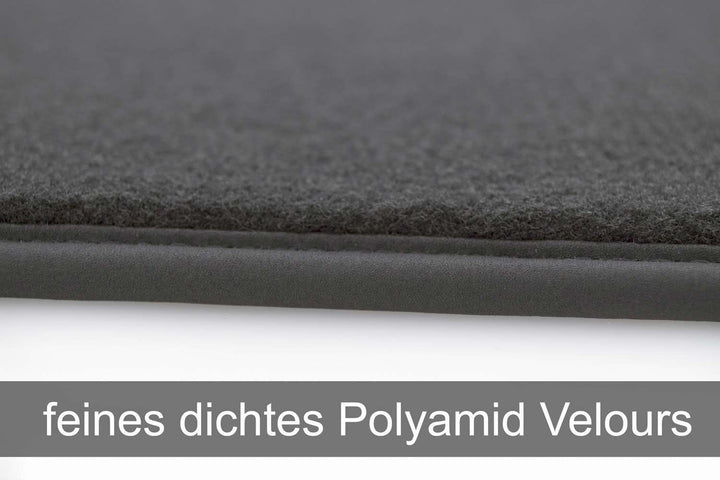 Fussmatten passend für A4 S4 RS4 (B6 B7) Premium Qualität Autoteppiche Velours anthrazit 2-teilig
