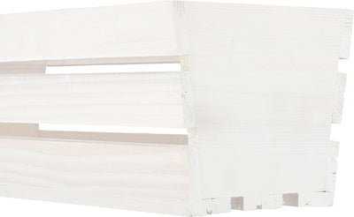 KOTARBAU® Blumenkasten Kräuterkasten aus Holz Langer Balkon-Blumenkasten 600x180x150 mm Weiss Weiss