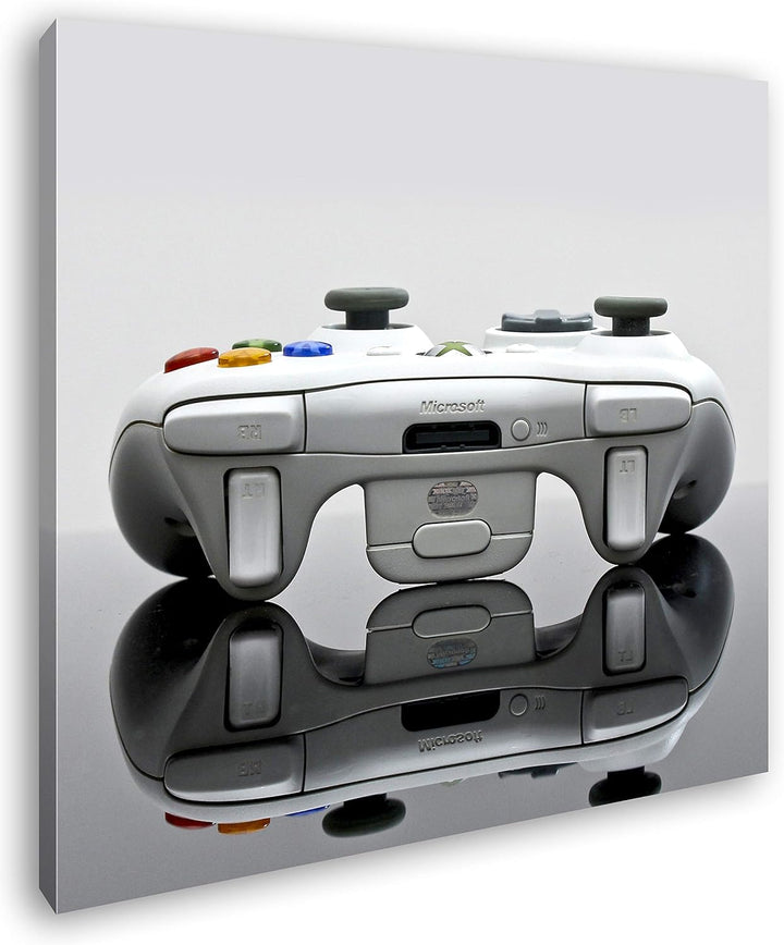 deyoli fantastischer Xbox Controller im Format: 70x70 als Leinwandbild, Motiv fertig gerahmt auf Ech