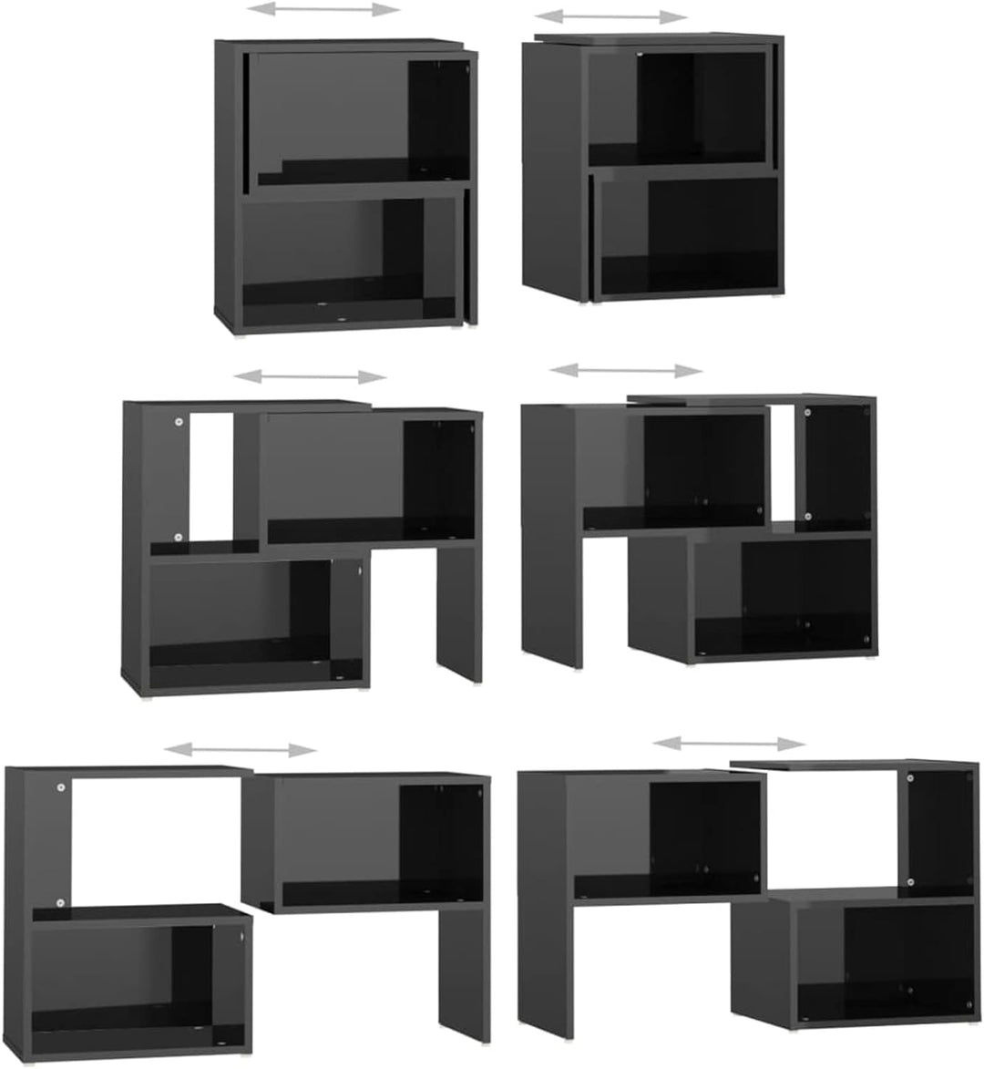 Susany TV Schrank Fernsehtisch Fernsehschrank HiFi-Schrank TV Möbel Lowboard Spanplatte Hochglanz-Sc