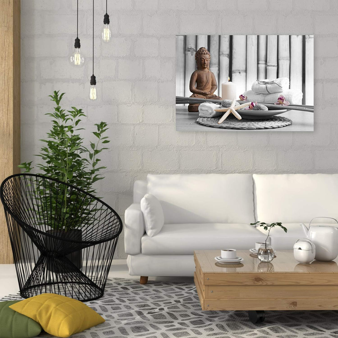 Wandbild Spa Modern Deko Kunst Bilder Religion Weiss 90x60 cm M14704 90x60 cm, M14704 90x60 cm