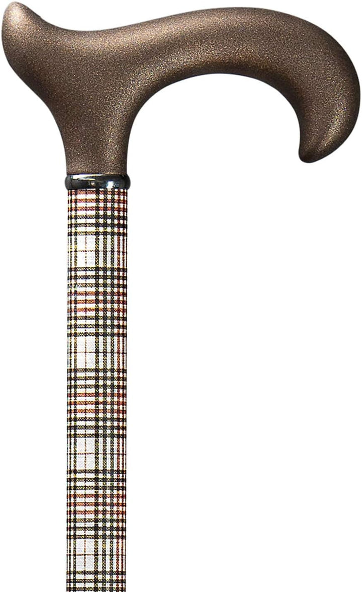 Designer Gehstock Gehhilfe Derby Glencheck Ergonomic