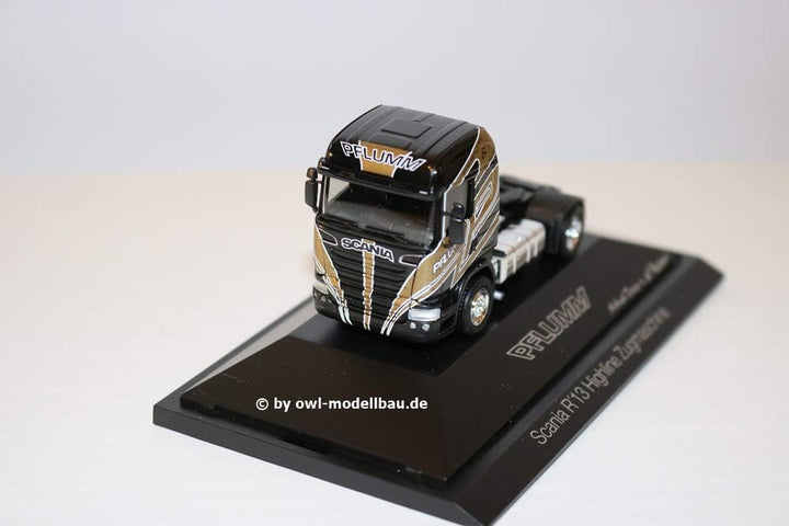 herpa 110891" Scania R HL Zugmaschine Pflumm Miniaturfahrzeug