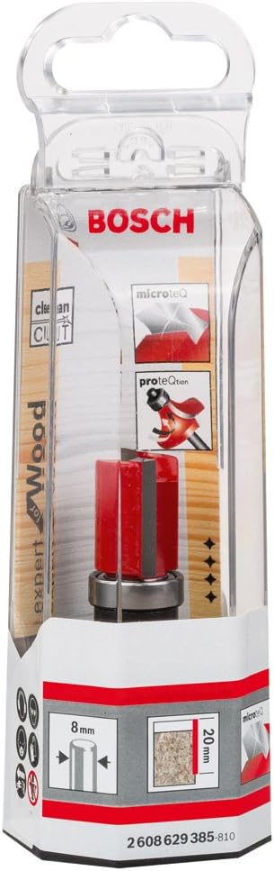 Bosch Professional Bündigfräser Expert for Wood (Holz und Laminat, Ø 16 mm, Arbeitslänge 20 mm, Gesa