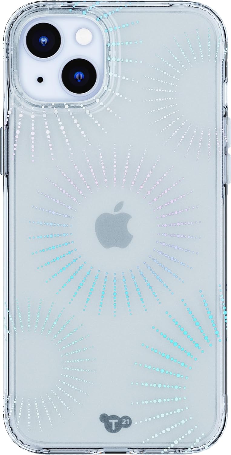 tech21 Evo Sparkle Hülle für iPhone 15 Plus - Kompatibel mit MagSafe - Aufprallschutz Hülle - Solar