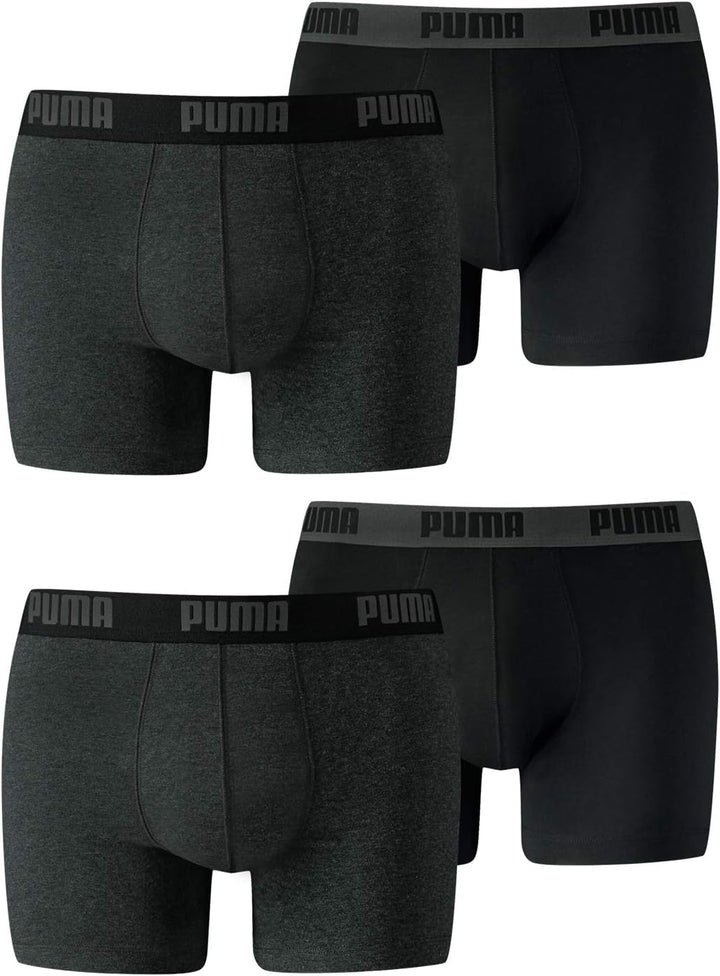 PUMA Boxershort Basic 4er Pack, Meerkleurig, S
