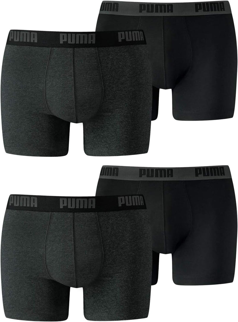 PUMA Boxershort Basic 4er Pack, Meerkleurig, S