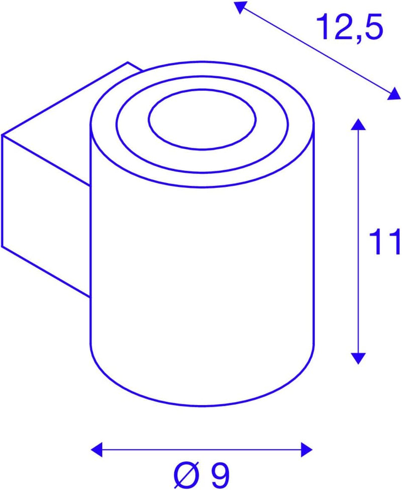 SLV Wandaufbauleuchte OCULUS UP/DOWN WL / Wand-Beleuchtung innen, LED Spot, Aufbau-Leuchte, Wandaufb