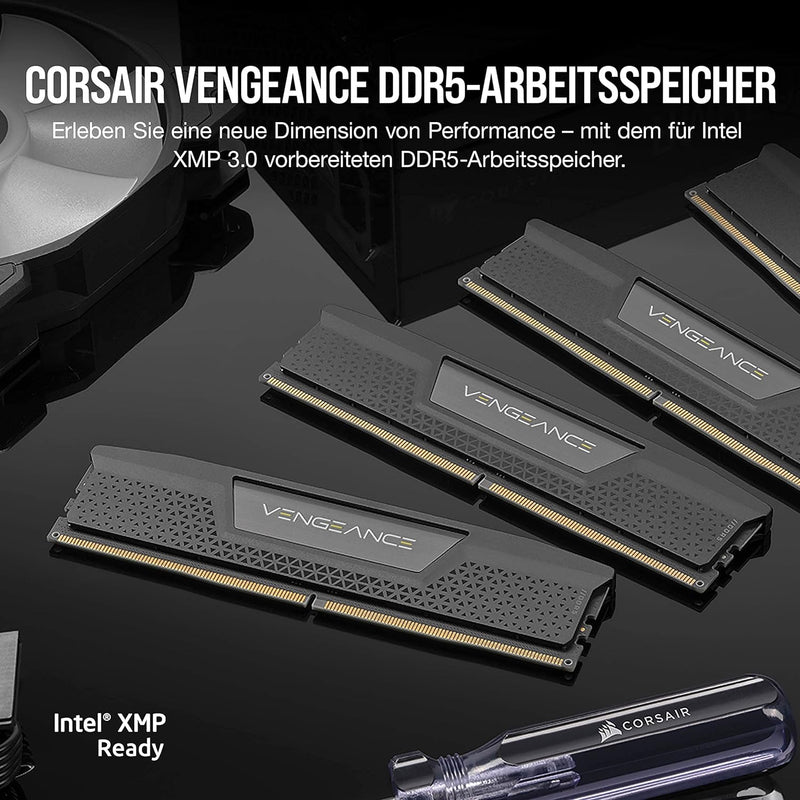 Corsair VENGEANCE DDR5 RAM 32GB (2x16GB) 6000MHz CL36 Intel XMP iCUE Kompatibel Computer Speicher -