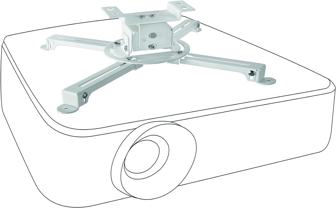 celexon neigbare Beamer-Deckenhalterung weiss Multicel 1000Pro - 10cm Deckenabstand - bis 15kg 10 cm