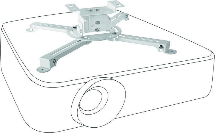 celexon neigbare Beamer-Deckenhalterung weiss Multicel 1000Pro - 10cm Deckenabstand - bis 15kg 10 cm