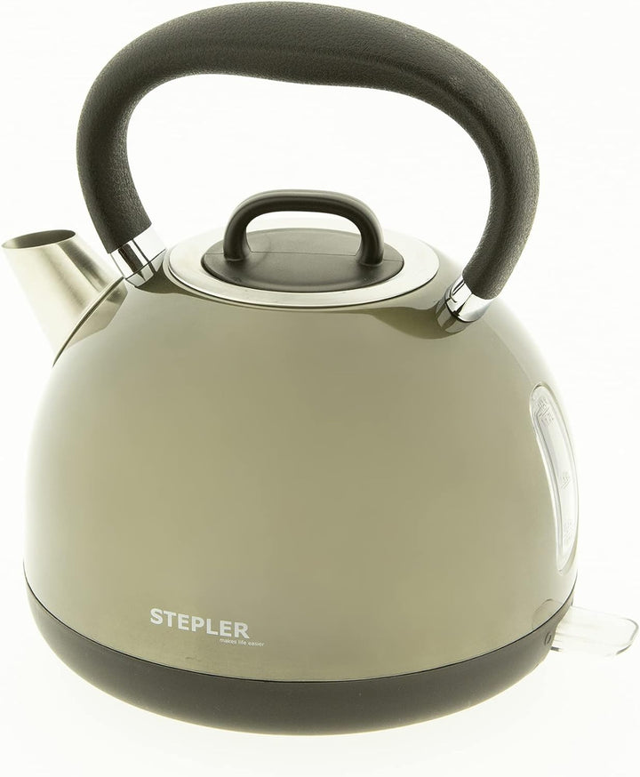 STEPLER Wasserkocher Retro-Design 1,7 Liter (WKR001) | Teekessel | Flötenkessel | Teekocher | Überhi