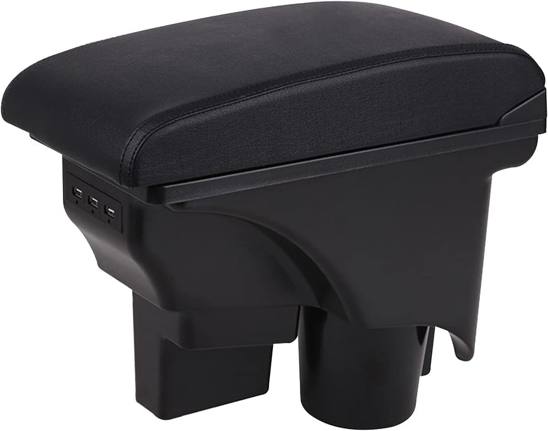 Auto Armlehne Kompatibel mit Golf 6 Mk6 2008-2013 Jetta Mk5 2006-2011 Vento Wagon 2009 2010 Doppelsc