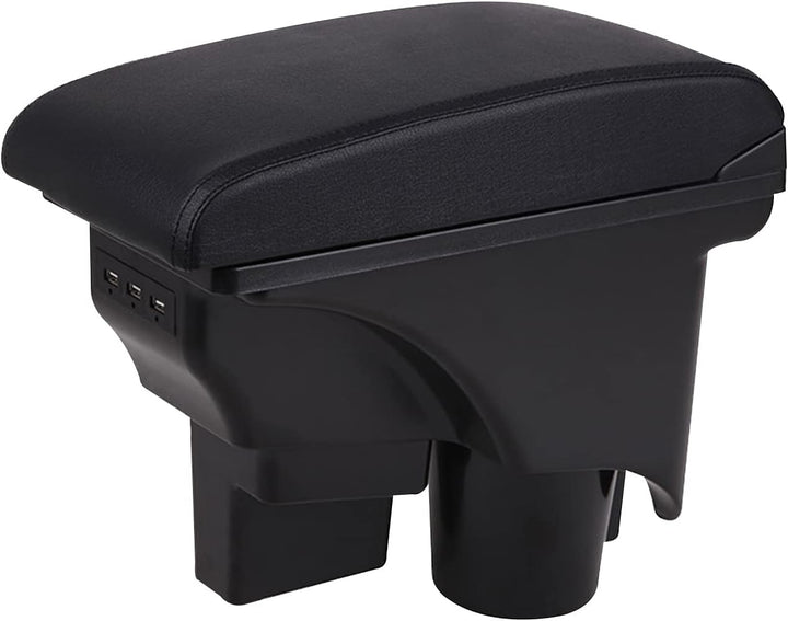 Auto Armlehne Kompatibel mit Golf 6 Mk6 2008-2013 Jetta Mk5 2006-2011 Vento Wagon 2009 2010 Doppelsc