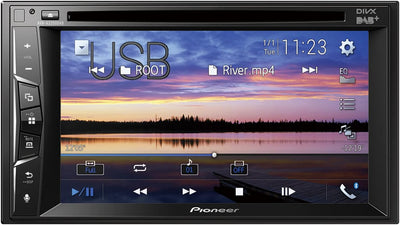 Pioneer AVH-A3200DAB 2-DIN-Multimedia Player, 6,2-Zoll ClearType-Touchscreen, Smartphone-Anbindung,