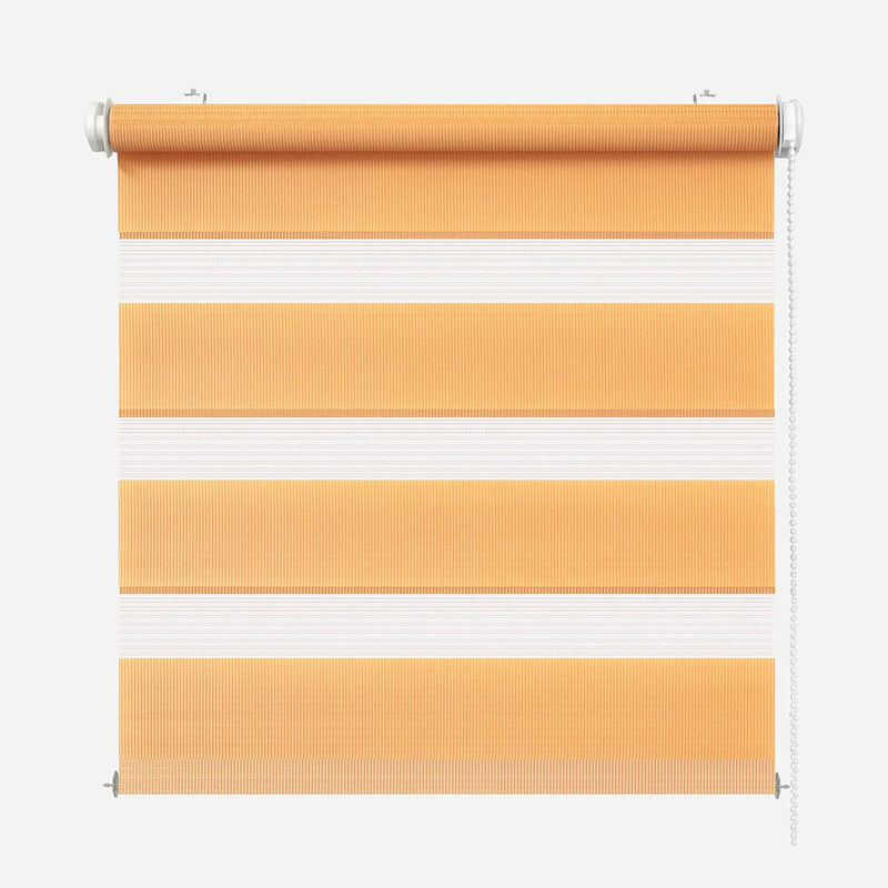 Rikmani Doppelrollo Fensterrollo ARD Duo-Rollo Klemmfixierung Zebrarollo Seitenzugrollo ohne Bohren,