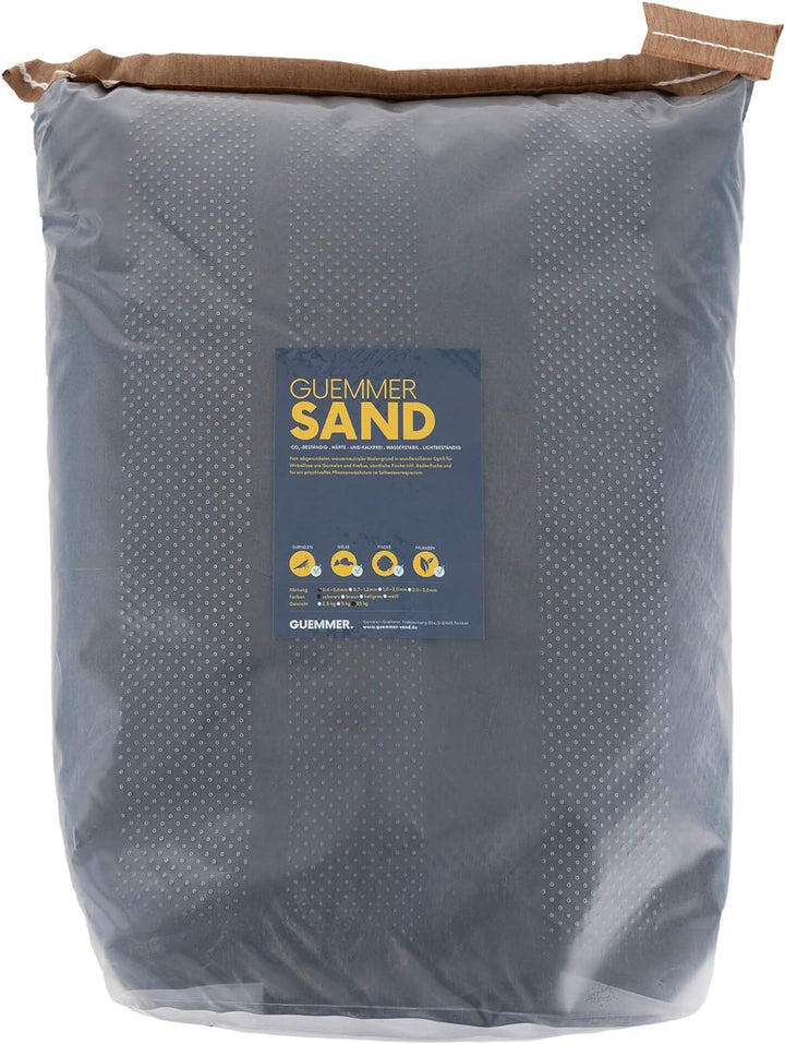 Guemmer Sand - 25kg - Aquarienkies, Aquariensand - Verschiedene Körnungen und Farben - Made in Germa