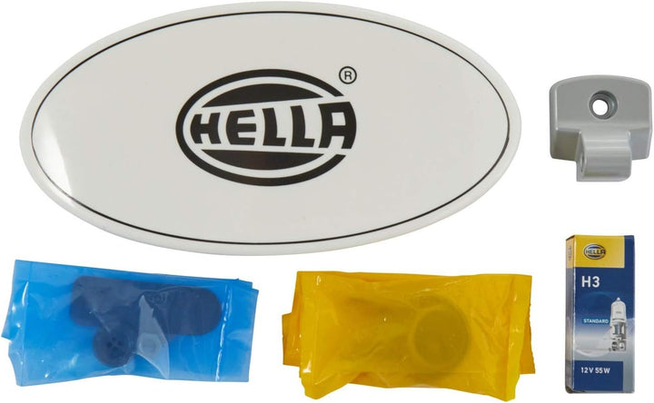 HELLA - FF/Halogen-Nebelscheinwerfer - Comet FF 300 - 12V - oval - Anbau - glasklare Streuscheibe -