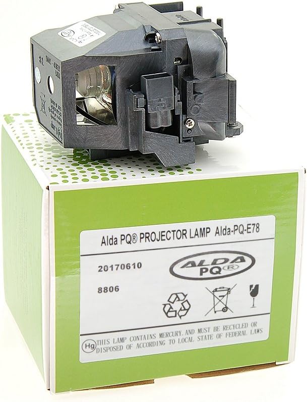 Alda PQ-Premium, Beamerlampe/Ersatzlampe für EPSON EB-X20 Projektoren, Lampe mit Gehäuse