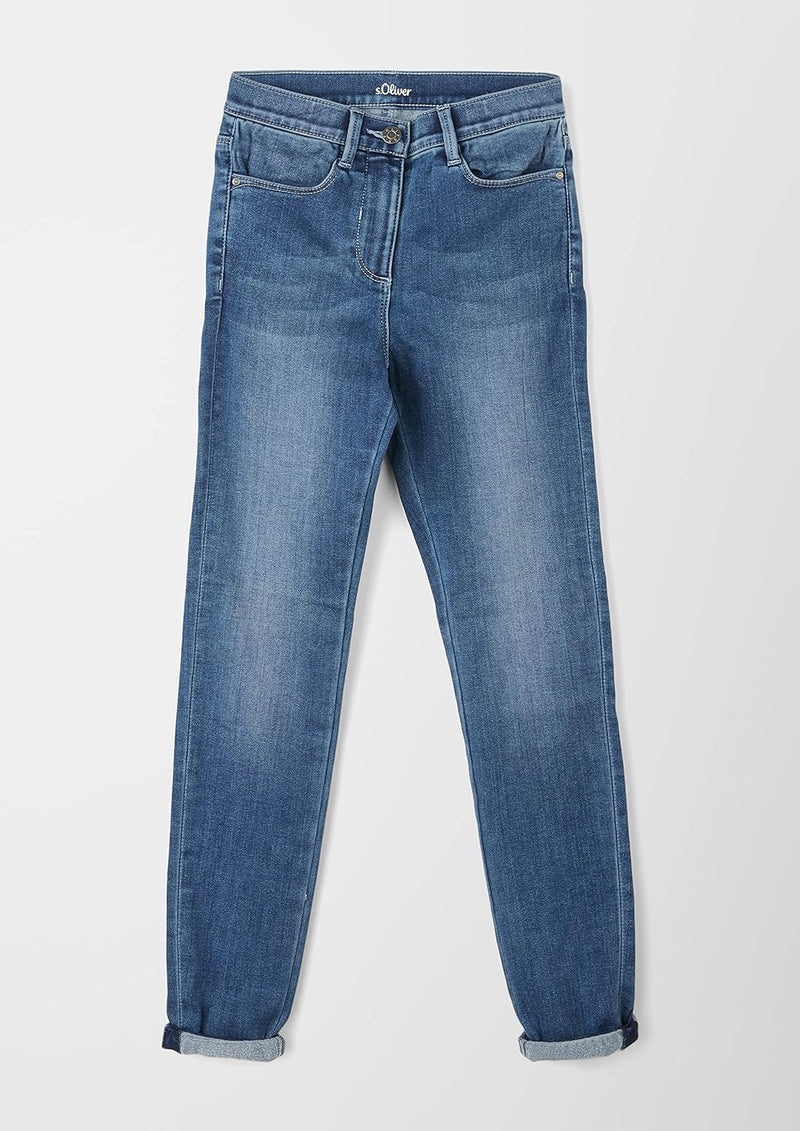 s.Oliver Mädchen Jeans, Skinny Fit 170 Blau, 170 Blau