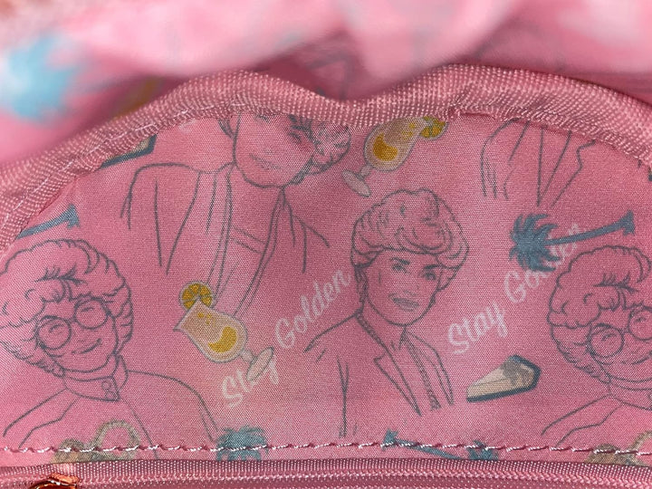 loungefly The Golden Girls Television Show Stay Golden Damen Schultertasche mit Doppelriemen, grün,
