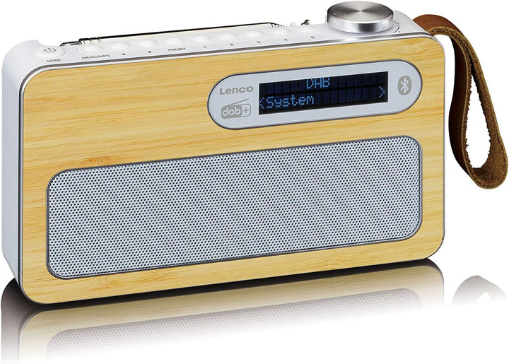 Lenco PDR-040 - Tragbares DBA+ Radio - FM Radio - mit Bluetooth - integrierter Akku mit 2000mAh - 3
