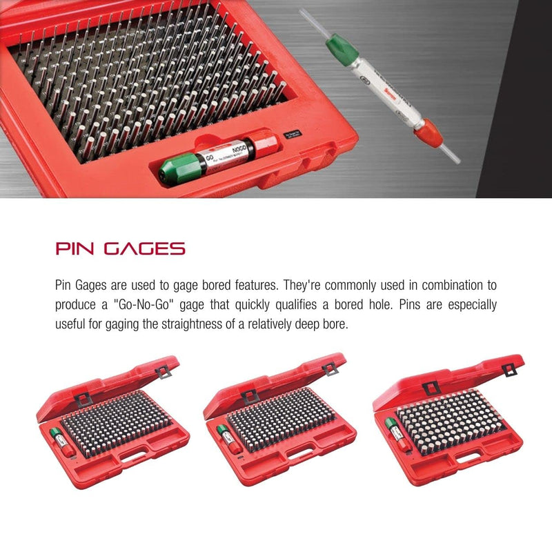 Starrett S4001-060 Präzisionsstahlstiftlehre, Grössen 0,011-0,060