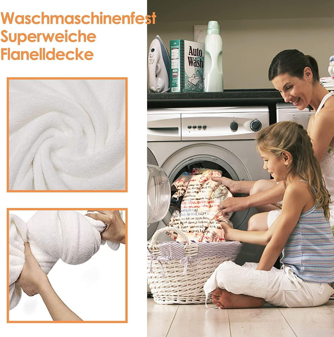 Kuscheldecke Personalisierte Geschenke,Decke An Meine Tochter Deutsch ,Mutter zu Tochter Briefdecke,
