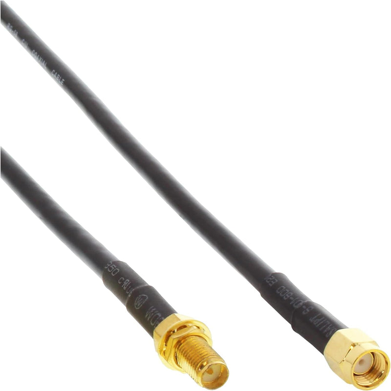 InLine 40860C WLAN Kabel, R-SMA-Stecker auf R-SMA-Kupplung, 20m