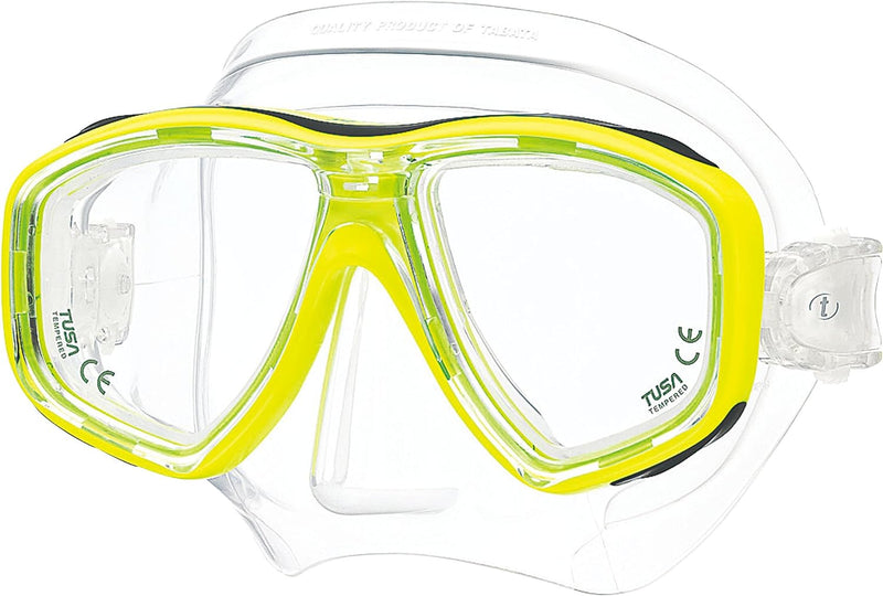 TUSA Tauchmaske M-212 Freedom Ceos - Transparent Farbe gelb