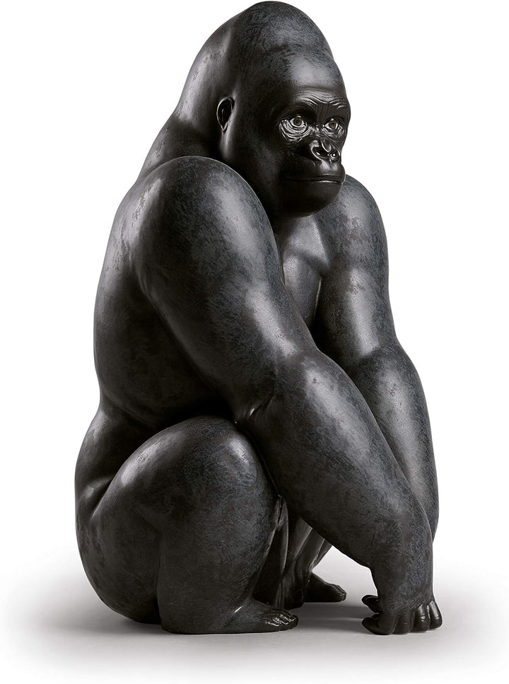 LLADRÓ Figur Gorilla. Gorilla. Porzellan.