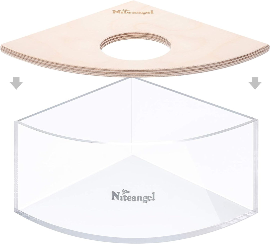 Niteangel Kleintiersandbad-Box - Acryl-Kleintier-Sandbad-Dusche & Sandgruben-Behälter für Hamster, M