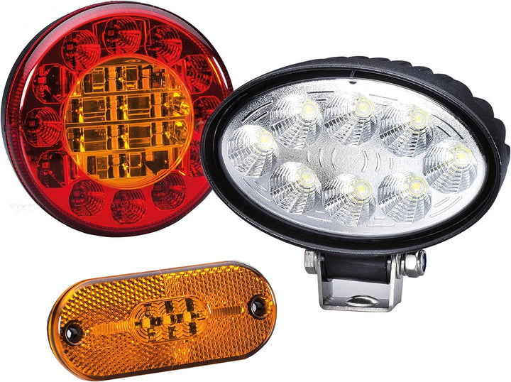 Hella - Seitenmarkierungsleuchte - Valuefit - LED - 12V - Schraubanschluss/Anbau - Lichtscheibenfarb