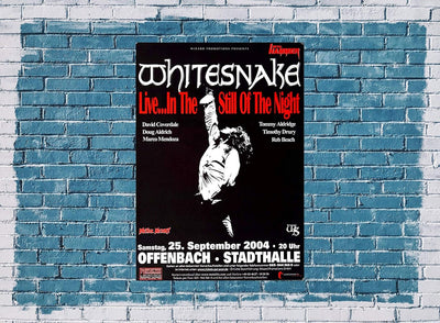 Whitesnake - Live at Night, Frankfurt 2004 » Konzertplakat/Premium Poster | Live Konzert Veranstaltu