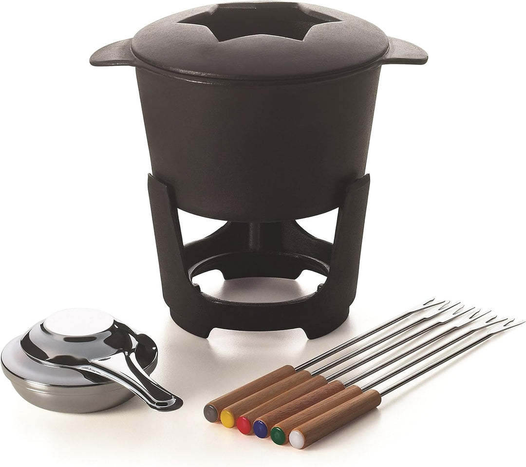 Brunch Time Fondue 10 tlg. Set Aosta schwarz