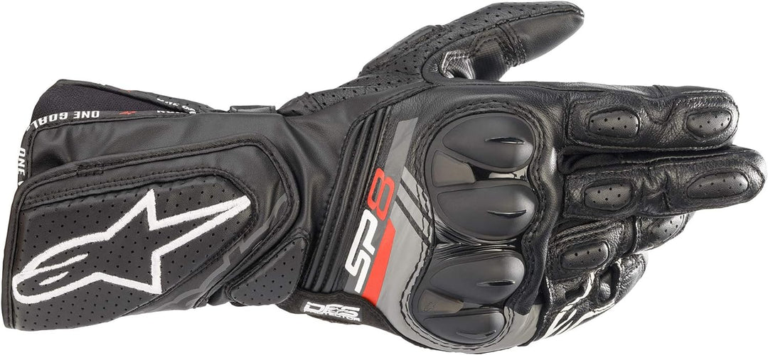 Alpinestars Sp-8 V3 Lederhandschuh Radar-Handschuhe 3XL Schwarz, 3XL Schwarz