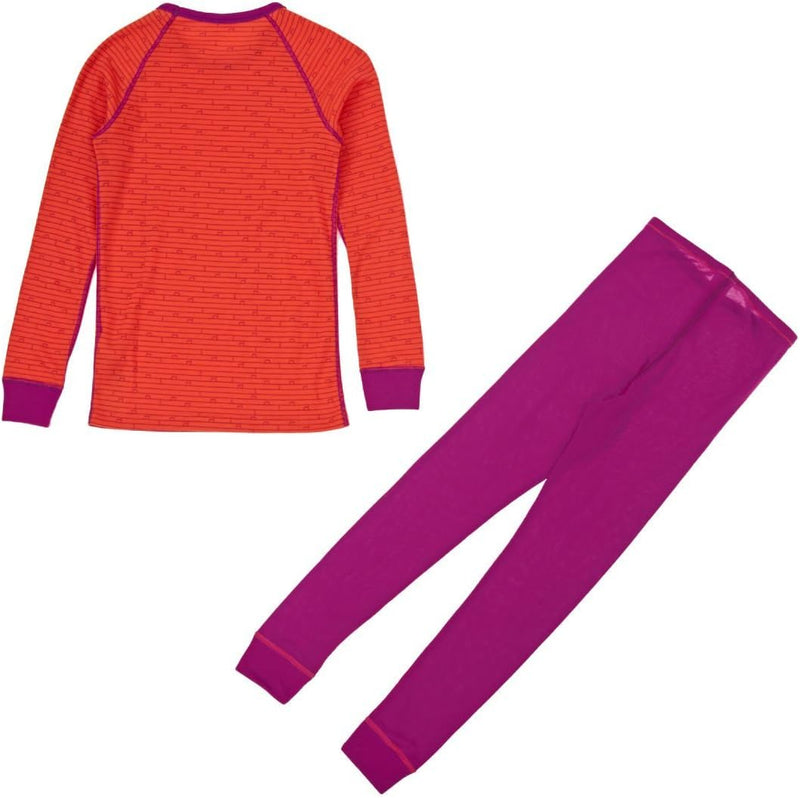 Odlo Kinder Set Shirt Long Sleeve Pants Warm Kids 80 Plum Purple - Magenta, 80 Plum Purple - Magenta