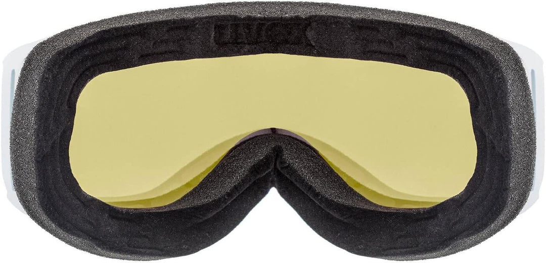 Uvex Unisex Skyper P Skibrille (1er Pack) Einheitsgrösse white mat/brown-clear, Einheitsgrösse white