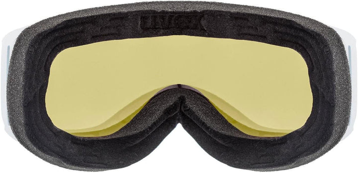 Uvex Unisex Skyper P Skibrille (1er Pack) Einheitsgrösse white mat/brown-clear, Einheitsgrösse white