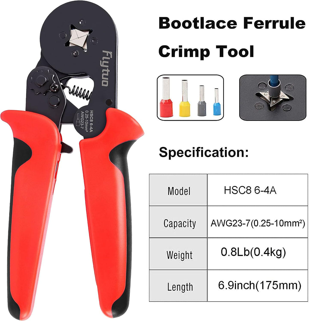Aderendhülsenzangen-Set - Flytuo Crimpzangen Aderendhülsen Set mit 1200 Stück Aderendhülsen Tool Kit