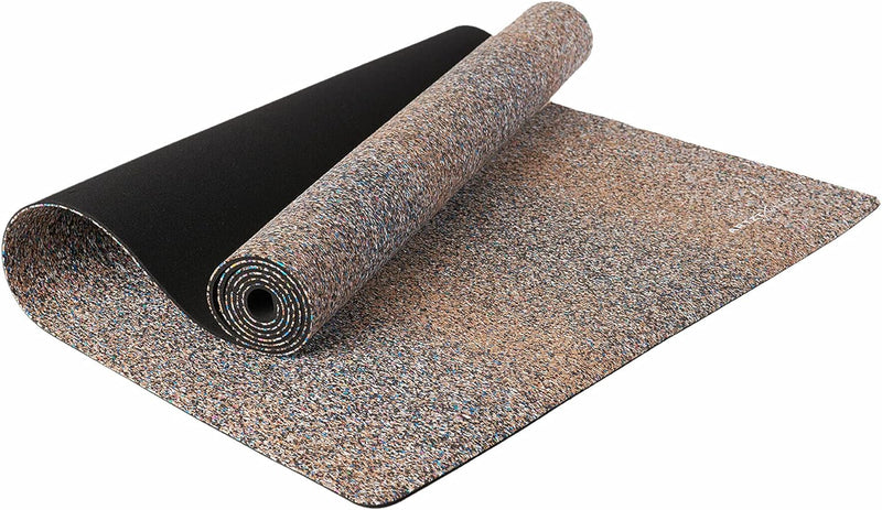 ARTZT vitality Yoga Matte Cork | Nachhaltige Fitnessmatte aus Kork und recyceltem Material | Rutschf