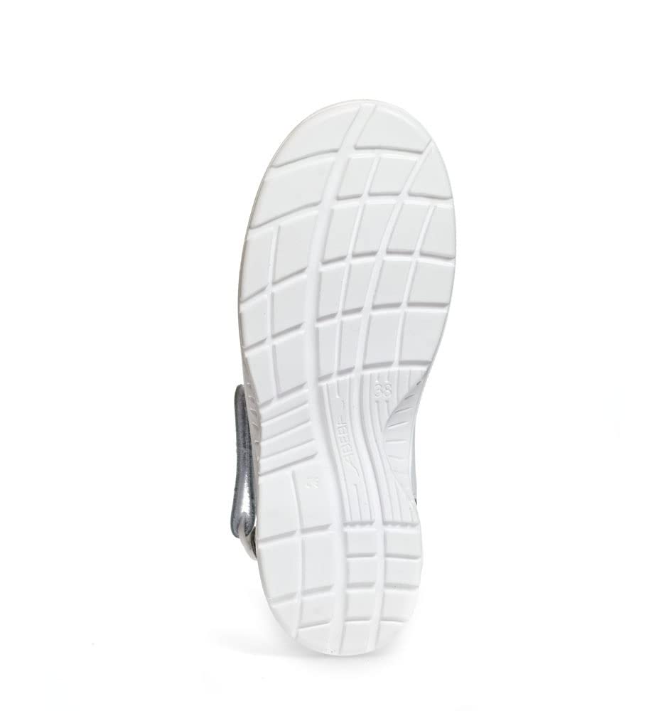 Abeba Clog 711130 - X-Light Glattleder weiss 37 EU, 37 EU