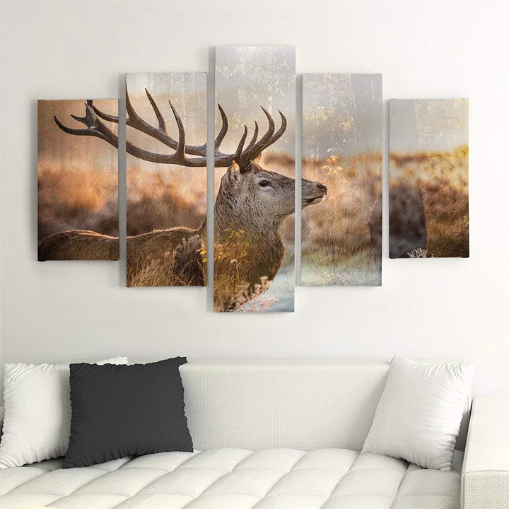 Feeby. Leinwandbild - 5 Teile - Bilder, Wand Bild, Wandbilder, Kunstdruck XXL, 5-Teilig, Typ A, 150x