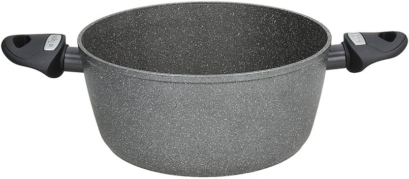 Tognana WI75814AMNF Kasserolle mit 2 Griffen Mythos, Aluminium, Grau, 20