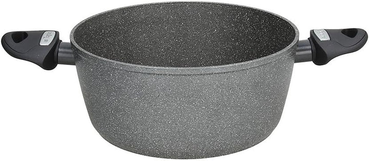 Tognana WI75814AMNF Kasserolle mit 2 Griffen Mythos, Aluminium, Grau, 20