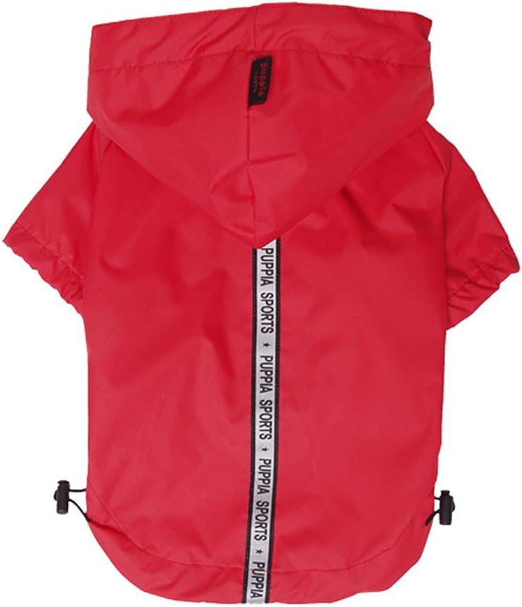 Puppia Base Jumper Regenmantel für Hunde L rot, L rot