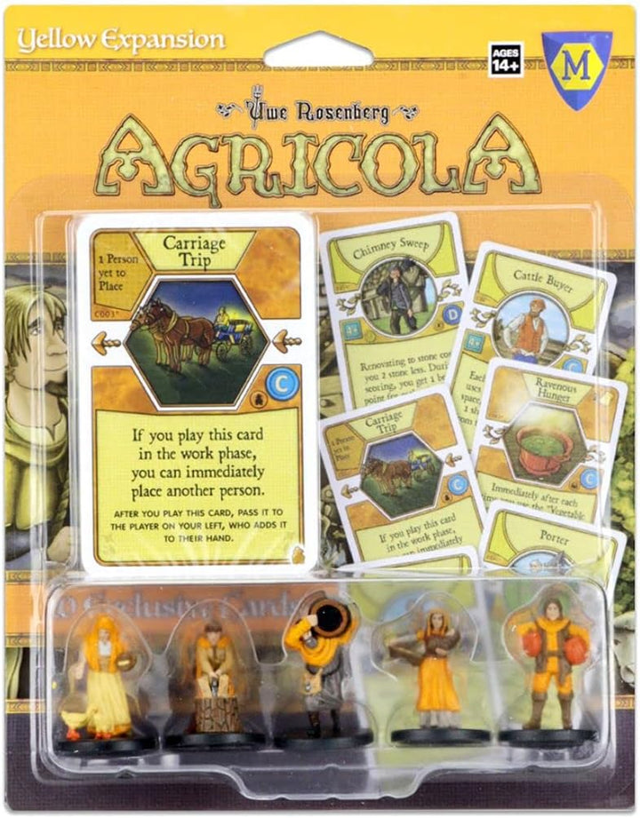 Mayfair Games Europe MFG72257 Agricola Game Expansion: Yellow (5 Figures), Mehrfarbig