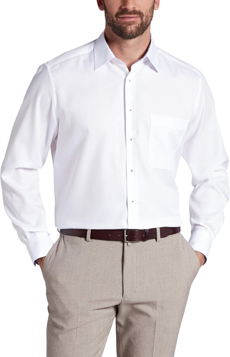eterna Langarm Hemd Comfort Fit strukturiert