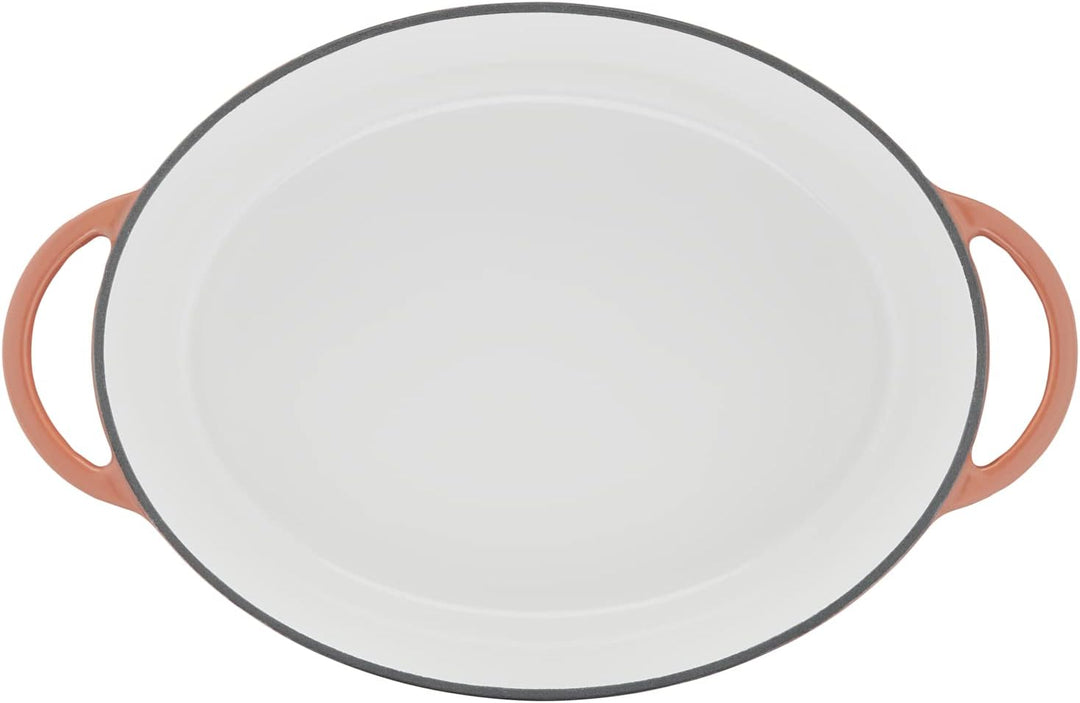 Tefal E26006 LOV Ovaler Bräter 34 cm | wiedergewonnenes Gusseisen | optimale Wärmespeicherung | für