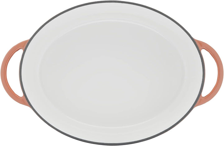 Tefal E26006 LOV Ovaler Bräter 34 cm | wiedergewonnenes Gusseisen | optimale Wärmespeicherung | für
